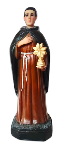 San Pascual Bailon 30cm Escultura Figura Resina Ojo Vidrio