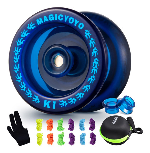 Yoyo K1 Plus Bolsa 3 Cuerdas Guante Versión Responsiva Azul