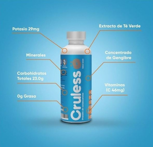 Cruless Bebida 100% Natural Anti Cruda Resaca Hangover