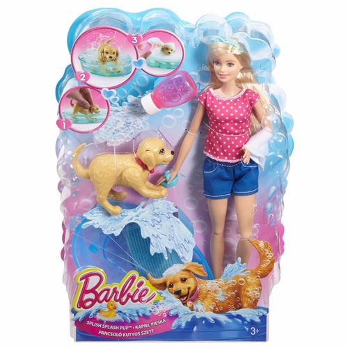 Barbie Baño De Perritos, Orig Mattel