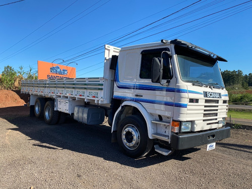 Imagem 2 de 13 de Scania P 93 250 6x2 1997 Trucado Com Carroceria Carga Seca