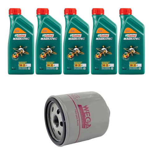 Kit Troca Óleo Castrol 5w30 Pt Cruiser 2.0 16v 2001/2004