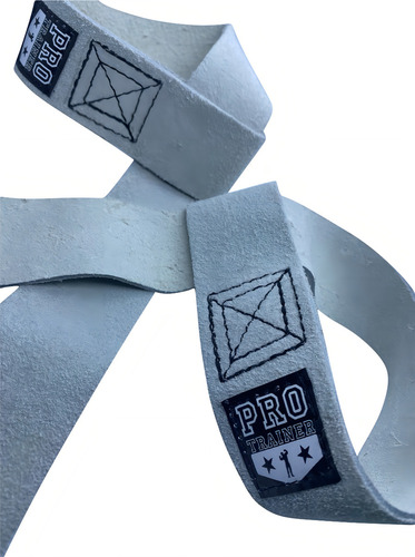 Strap Fita Couro Luva Funcional Barra Cor Branco