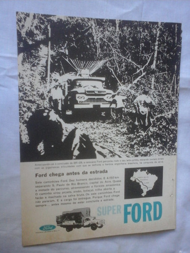 Propaganda Antiga Caminhões Super Ford