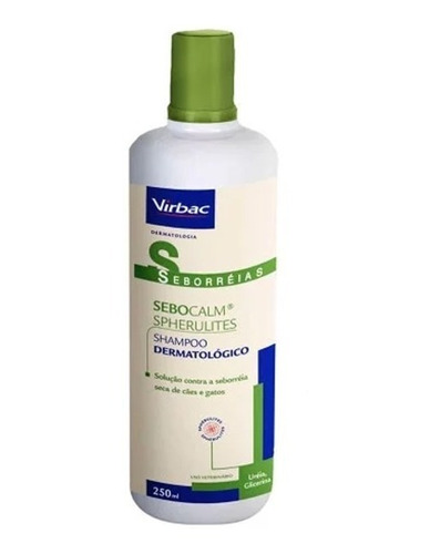 Sebocalm Spherulites Shampoo Para Cães E Gatos 250ml Virbac