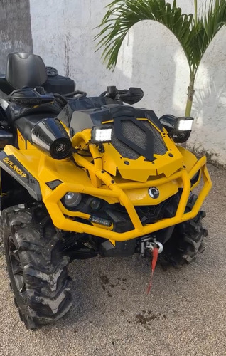 Cuatrimoto Can-am Outlander Xmr-1000 Amarilla Equipada