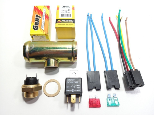 Kit Reforma Electro Caño Grande Bulbo 82° 68° Relay Fusibles