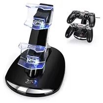 Comprar Base De Carga Doble Compatible Con  2 Joysticks Ps4