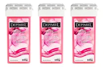 Comprar Depimiel Kit X3 Cera Depilatoria Roll On Descartable X 100gr