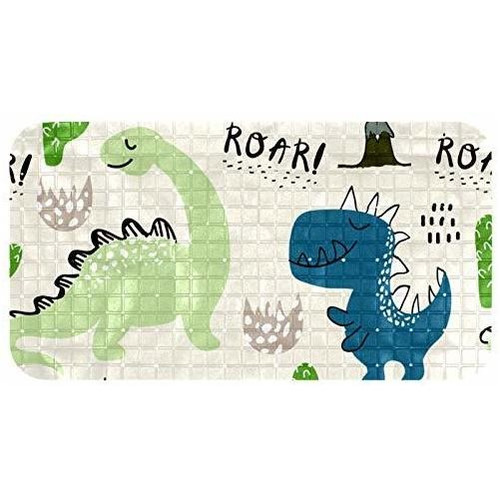 Tapete De Baño Con Diseño De Dinosaurio, Azul, Verde, Antide