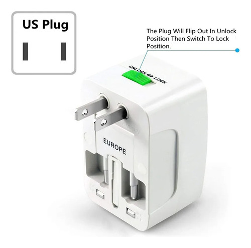 Adaptadores De Enchufe Universal Para Viajes 1500w Eu Usa Ch