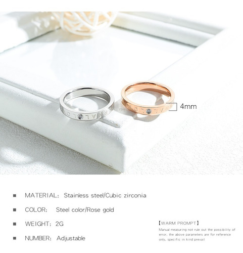 Imagen 2 de 6 de Anillo Eternal Love De Acero Con Zirconia - 1386