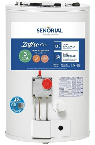 Termotanque Señorial Zafiro 30l