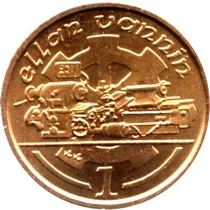 Comprar Isla De Man Moneda 1 Penny Año 1991 Sin Circular Maquinaria