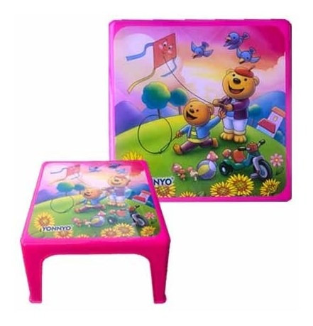 Mesas Para Niños Con Dibujos 55x55cm.