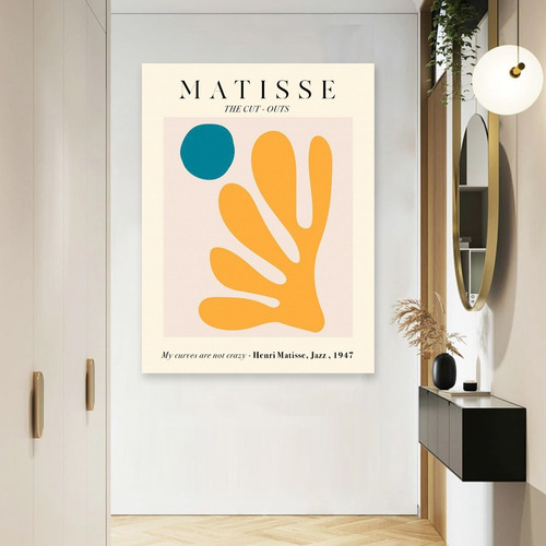 Cuadro Matisse Decoración Moderna Abstraccta Arte En Canvas Color Colores