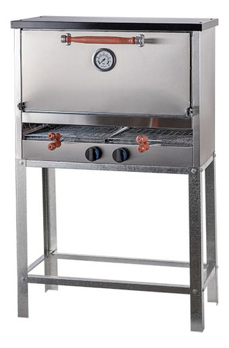 Horno Pizzero 6 Moldes Con Carlitera Acero Inoxidable