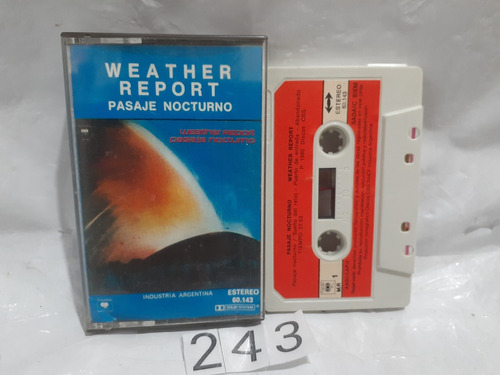 Weather Report Pasaje Nocturno Cassette 