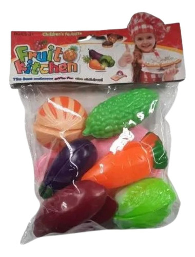 Mini Set De Cortar Verduras Para Niños Con Velcro