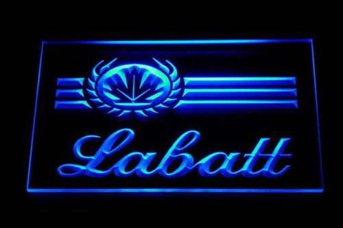 Shop Bar Pub Led Store Letrero Para Labats Blue 12 X 8 