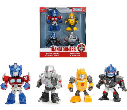 Transformers 2.5 Paquete 4 Figuras Coleccionables Fundidas,