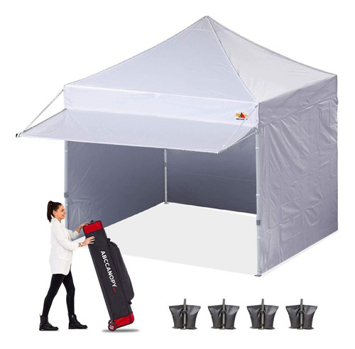 Abccanopy Ez Pop Up Canopy Tent With Awning And Sidewalls 10
