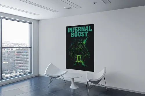 Mural Moderno Monster Energy Cuadro Infernal Boost Full Hd
