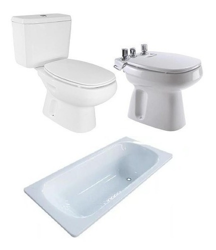 Combo Sanitarios Roca Mónaco + Bañera Roca Sacha 150 Cm