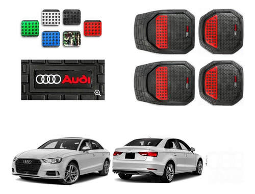 Tapetes Charola Color 3d Logo Audi A3 Sedan 2015 A 2020 2021