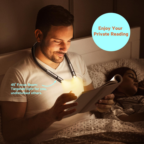 Luz Led De Lectura Para El Cuello, Manos Libres Y Flexible