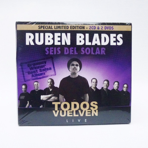 2cd + 2 Dvd Ruben Blades - Todos Vuelven Live, Nuevo Sellado