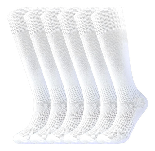 Calcetines De Fútbol Para Niños, 6 Pares De Calcetines De