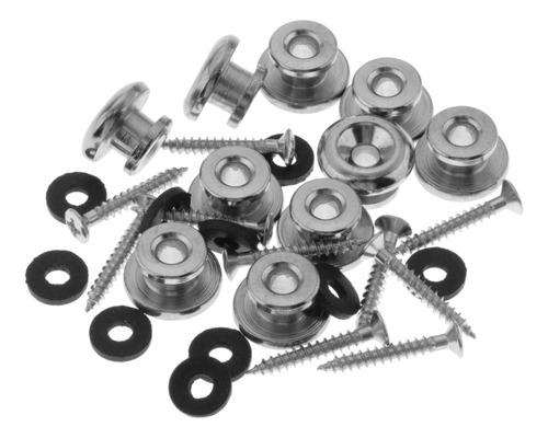 3 Paquete De 3-6 Botones De Correa De Guitarra Con 3 Piezas