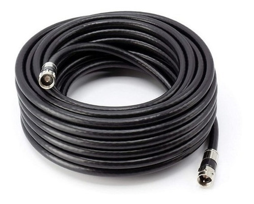 Imagen 3 de 3 de Cable Coaxil 40mts Armado Rg6 C/ Conector Compresion Enbolsa
