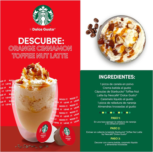 Starbucks Toffee Nut Latte Dolce Gusto