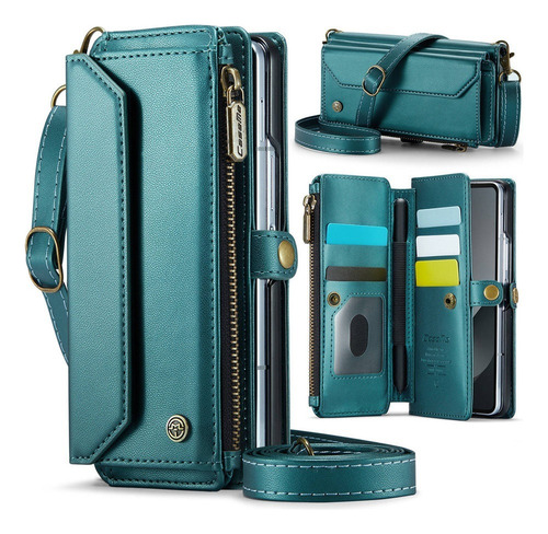 Funda De Cartera Con Cremallera For Samsung Zfold 6/5/4/3