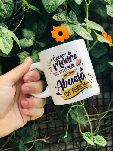 Taza Personalizada Dia De La Madre La Mejor Abuela Ceramica