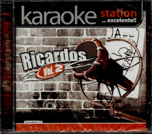 Karaoke Station / Ricardos Vol. 2 Cd 16 Tracks Como Nuevo