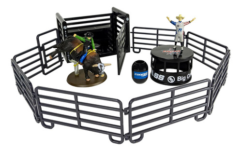 Big Country Toys 13 Piezas Pbr Bull Riding Playset - Rodeo T