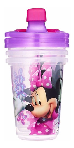 Set 3 Vasos De Minnie Mouse Disney 10oz / 296ml