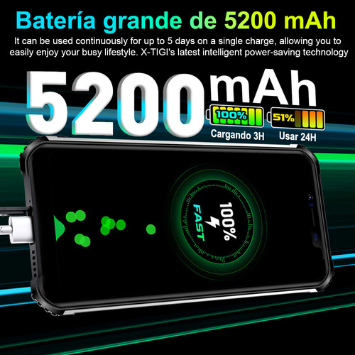 X-tigi Bison1 Teléfono 6gb Ram+64gb 5200 Mah Android 11 Dual