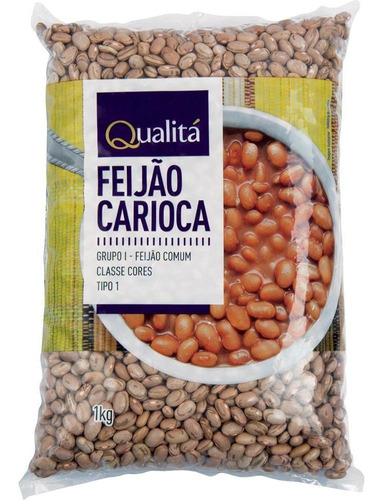 Feijão Carioca Tipo 1 Qualitá Pacote 1kg