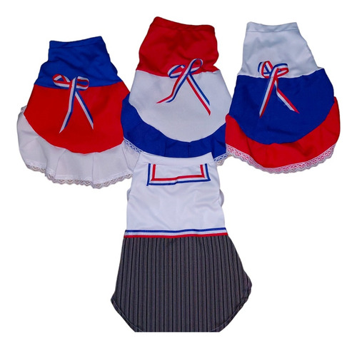 Trajes Huaso Y Huasa Fiestas Patrias Para Mascotas  Talla Xl