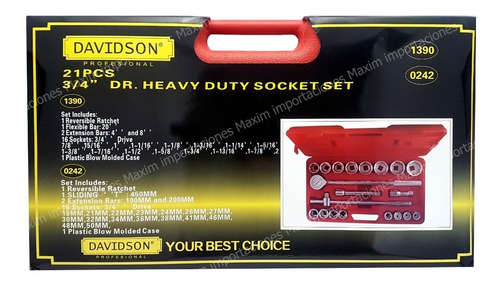 Imagen 6 de 7 de Dados Encastre 3/4 - Juego 21 Pcs - Davidson
