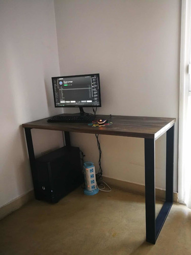 Escritorio Mesa Industrial Madera Hierro 150x60cm Gratis
