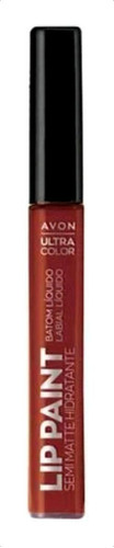 Batom Líquido Atitude Color Lip Paint Marsala Profundo 7ml Acabamento Semi matte