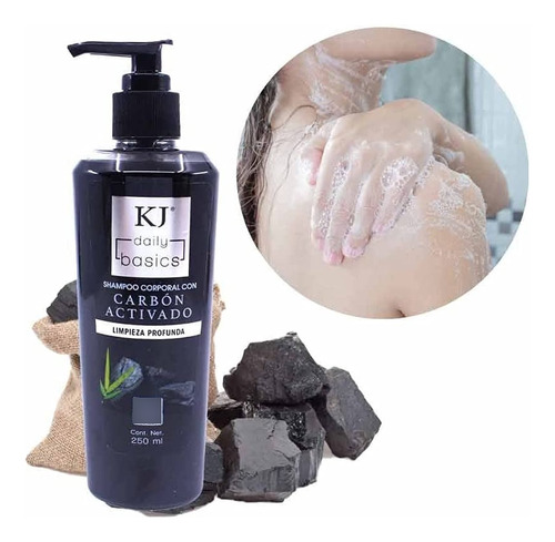 Shampoo Corporal Con Carbón Activado Kj Daily Basics