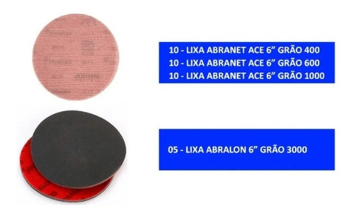 Imagem 1 de 1 de Kit Lixamento Efeito Marmorato Abranet + Abralon - Mirka