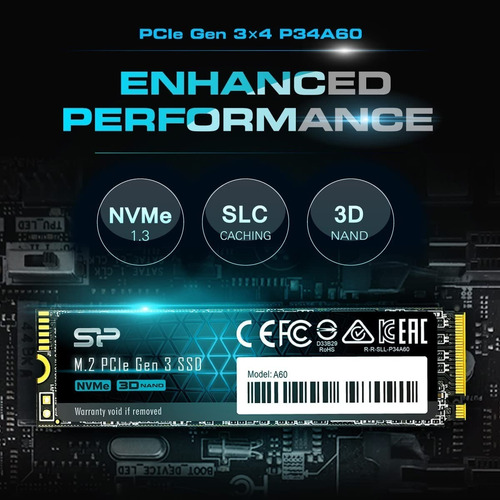 Imagen 2 de 3 de Unidad Estado Solido M.2 Silicon Power 256gb Nvme Pcie Gen3