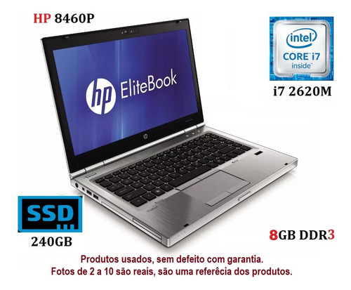 Notebook Hp I7 8gb Ram/ Ssd Com Garantia, Promoção